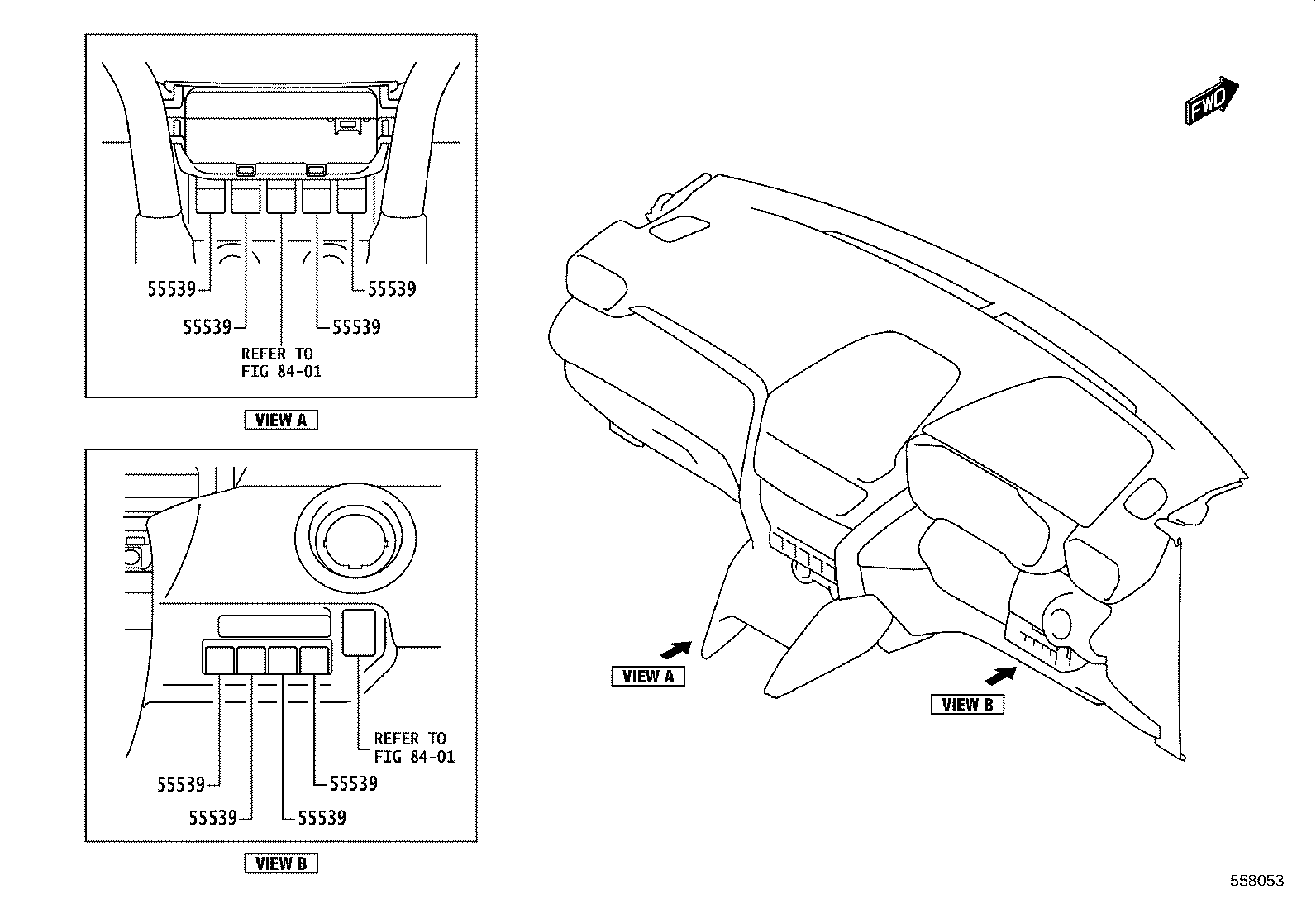 55405-WC016 PANEL SUB-ASSY, INSTRUMENT CLUSTER FINISH, CENTER product image