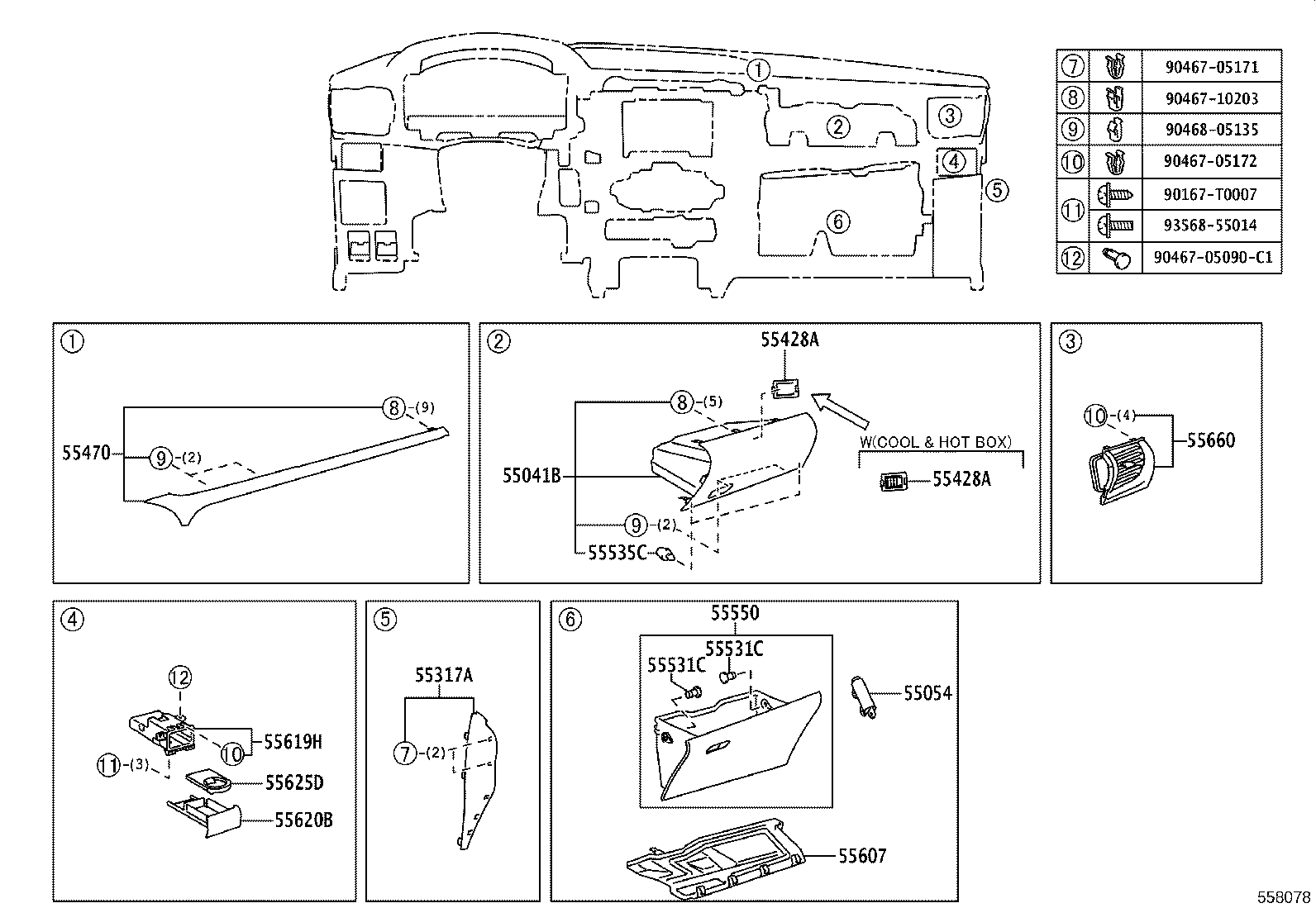 55470-KK100 GARNISH ASSY, INSTRUMENT CLUSTER FINISH PANEL product image
