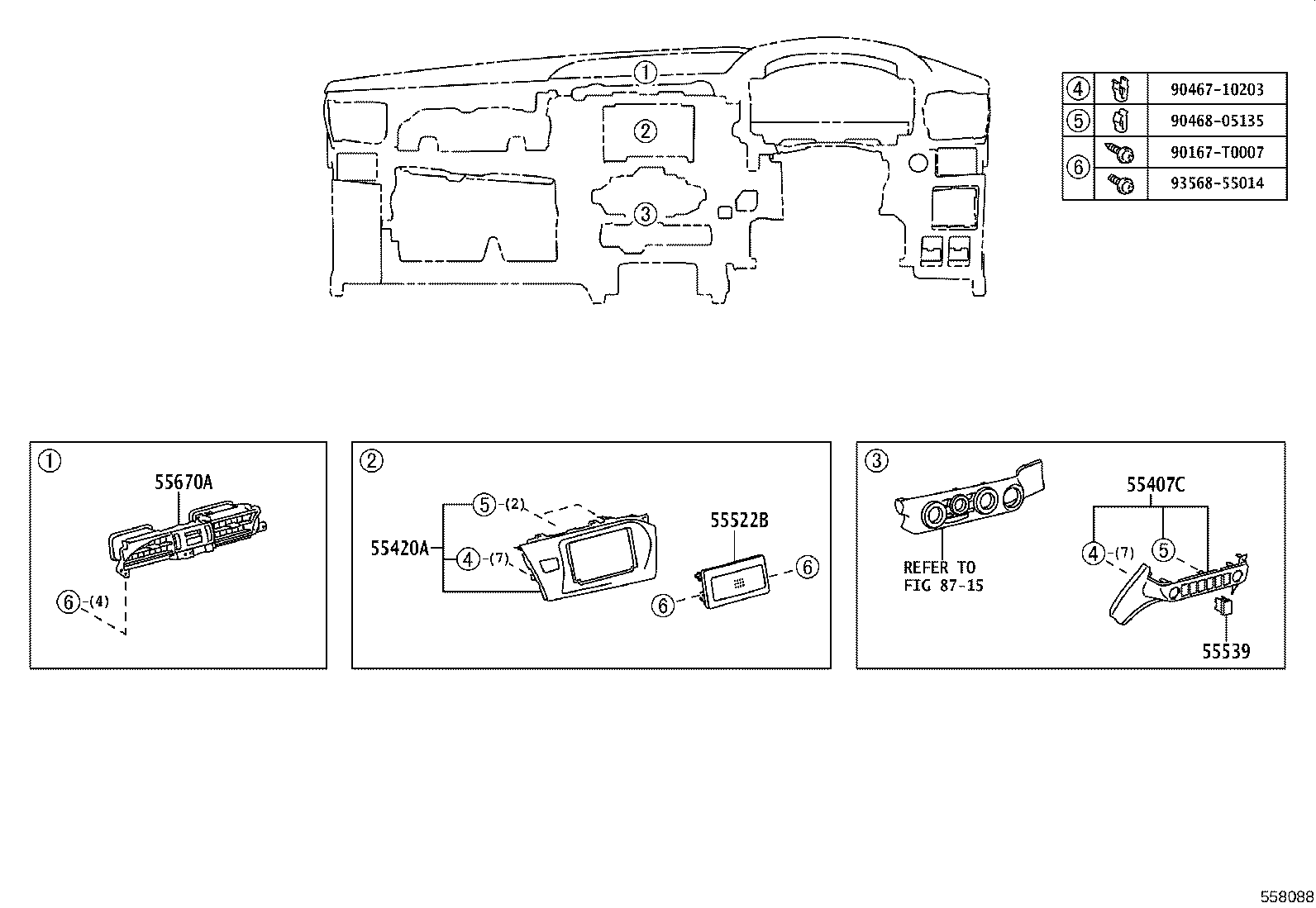 55650-YP120 REGISTER ASSY, INSTRUMENT PANEL, NO.1 product image