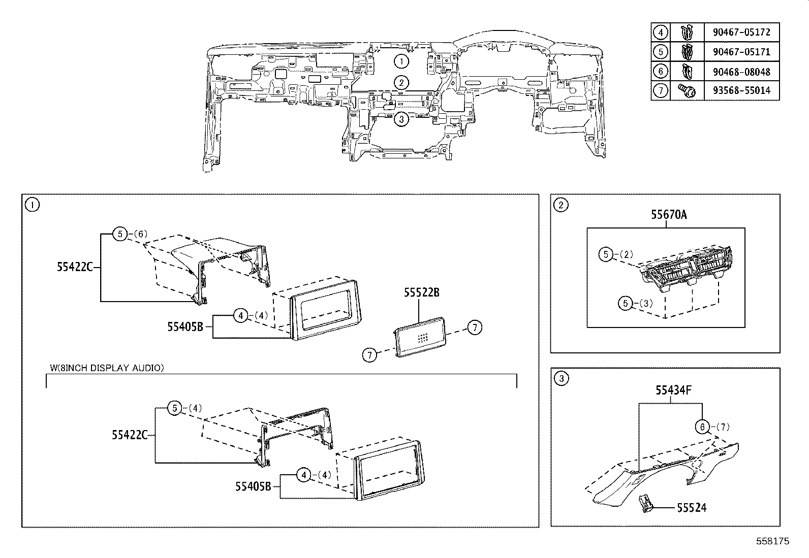 55405-12F00 PANEL SUB-ASSY, INSTRUMENT CLUSTER FINISH, CENTER product image