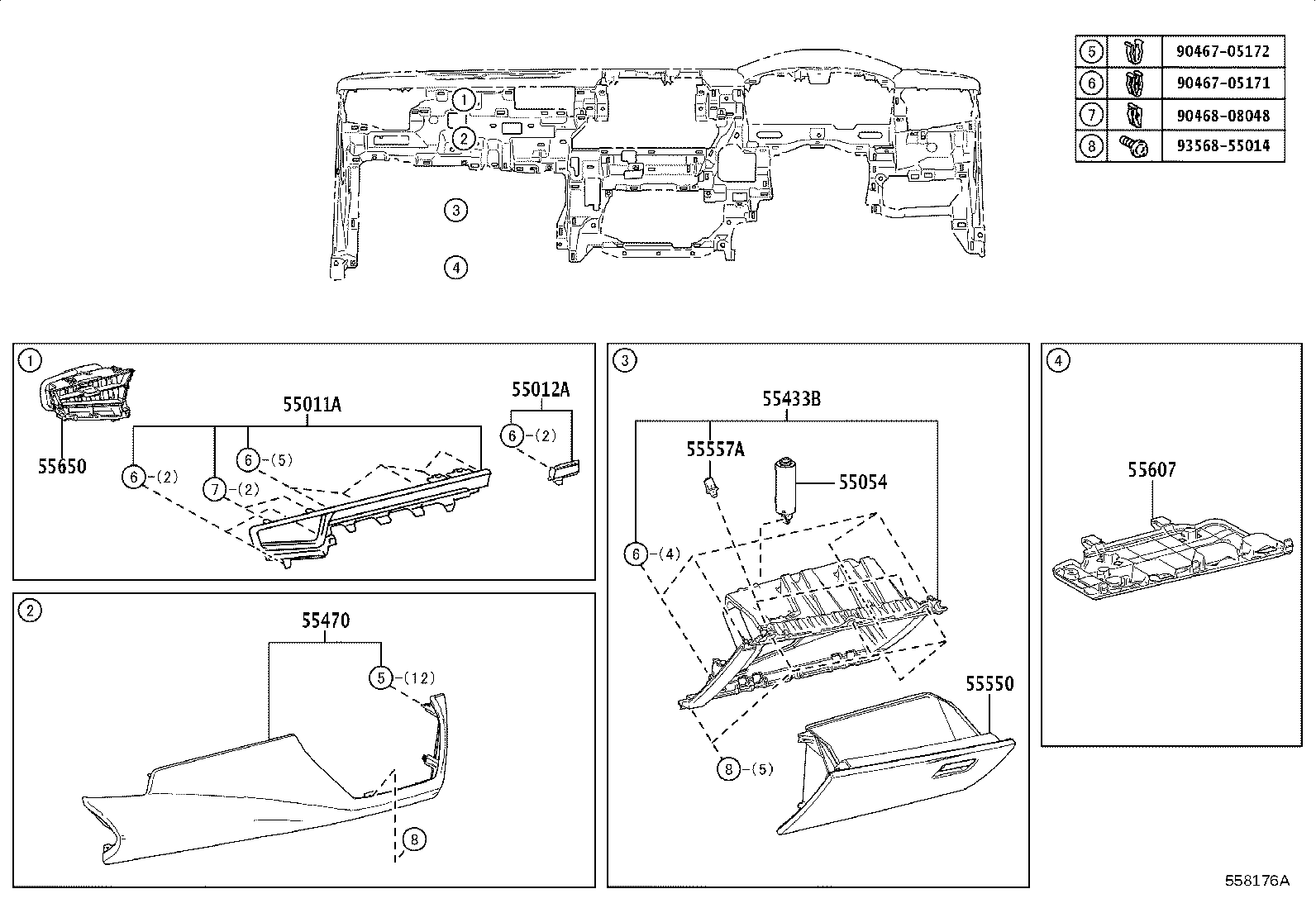 55405-12F00 PANEL SUB-ASSY, INSTRUMENT CLUSTER FINISH, CENTER product image