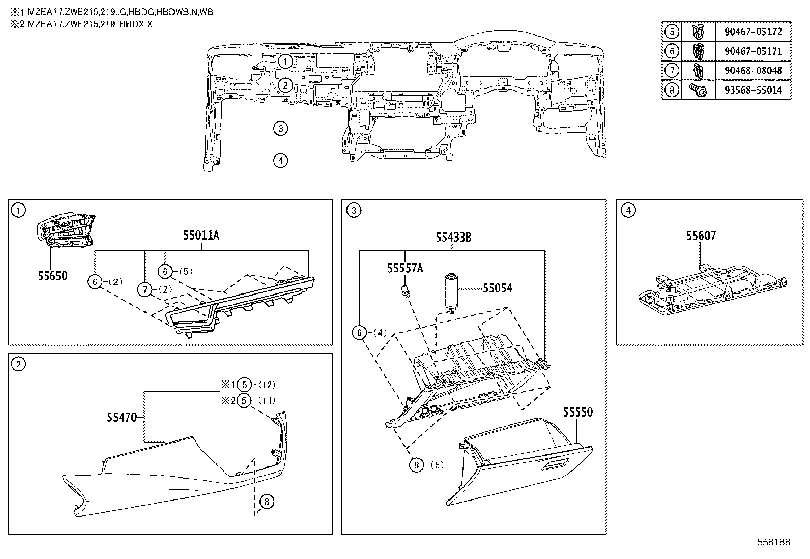 55330-12830 REINFORCEMENT ASSY, INSTRUMENT PANEL product image