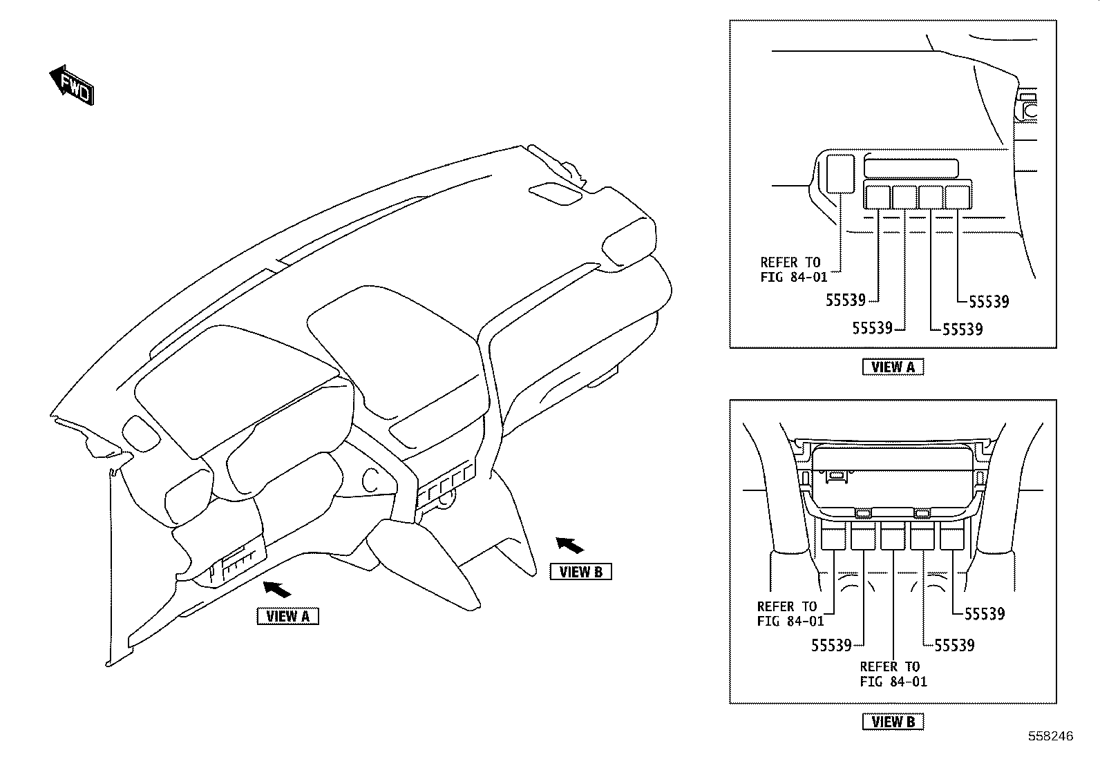 55302-WC013 PANEL SUB-ASSY, INSTRUMENT, UPPER product image