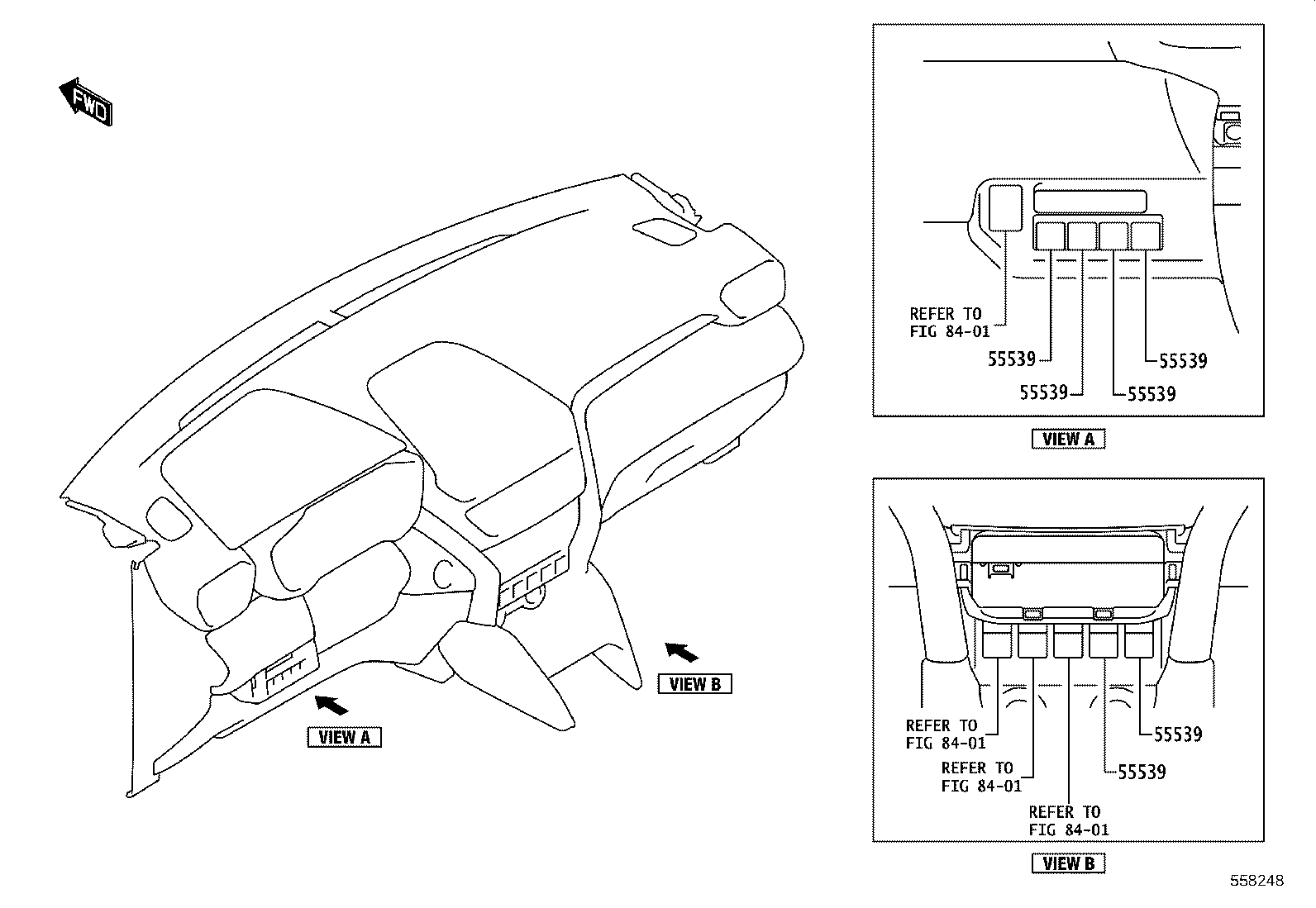 55302-WC013 PANEL SUB-ASSY, INSTRUMENT, UPPER product image