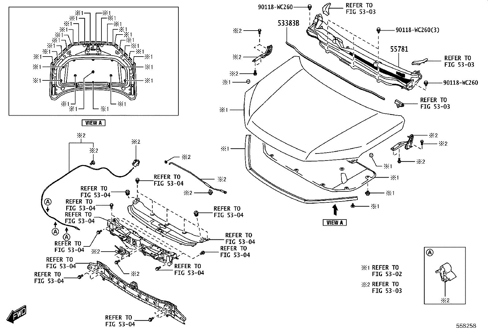 55708-WC016 LOUVER, COWL VENTILATOR product image