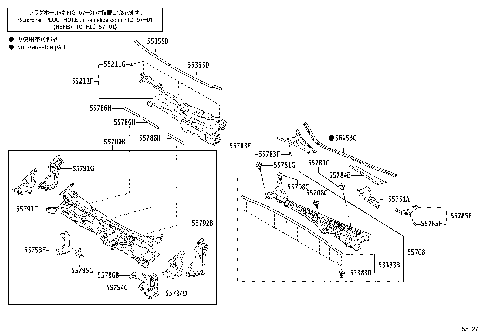 56101-50907 GLASS, WINDSHIELD product image