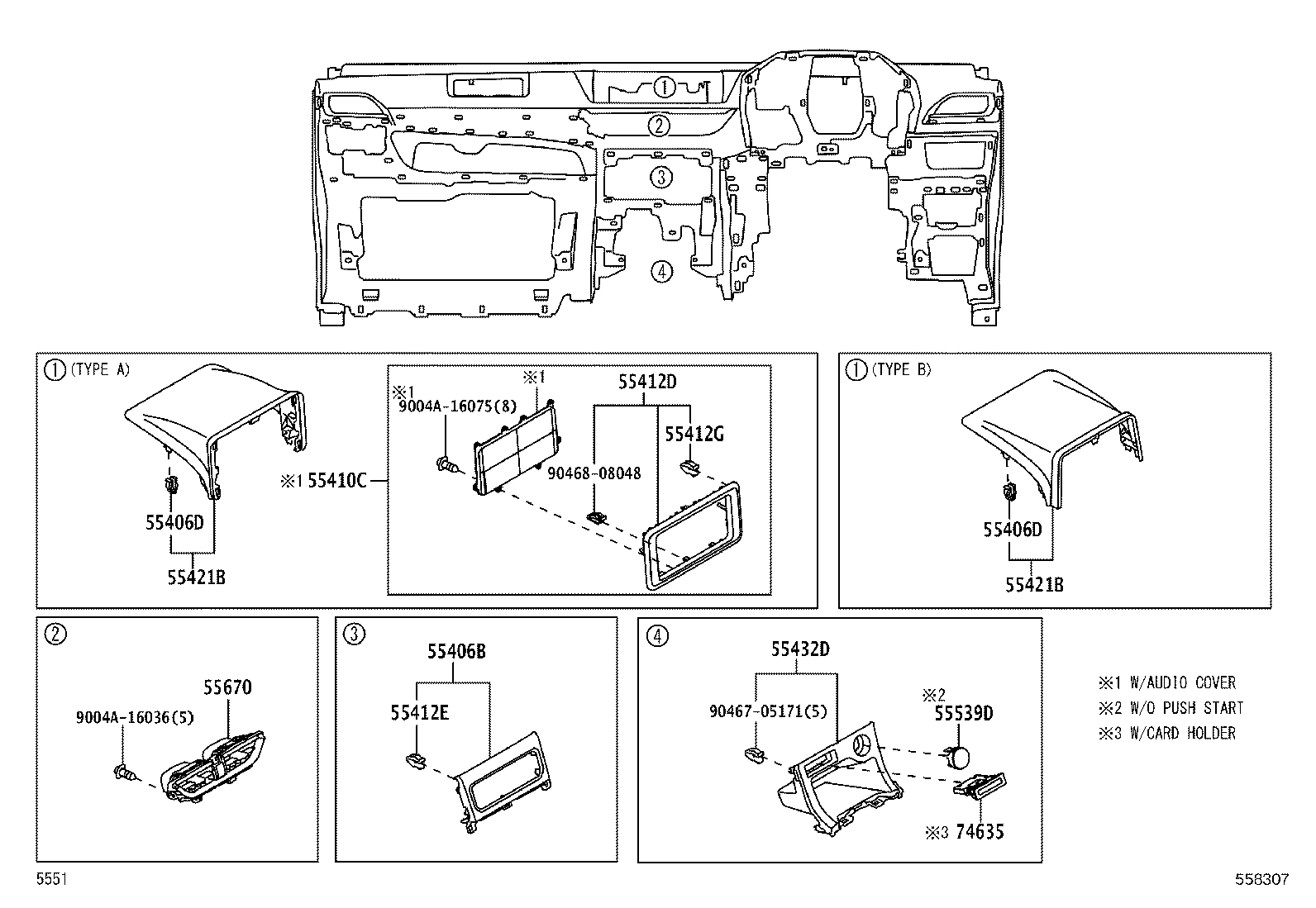 55446-BZ170-C0 BASE, SWITCH HOLE, NO.1 product image
