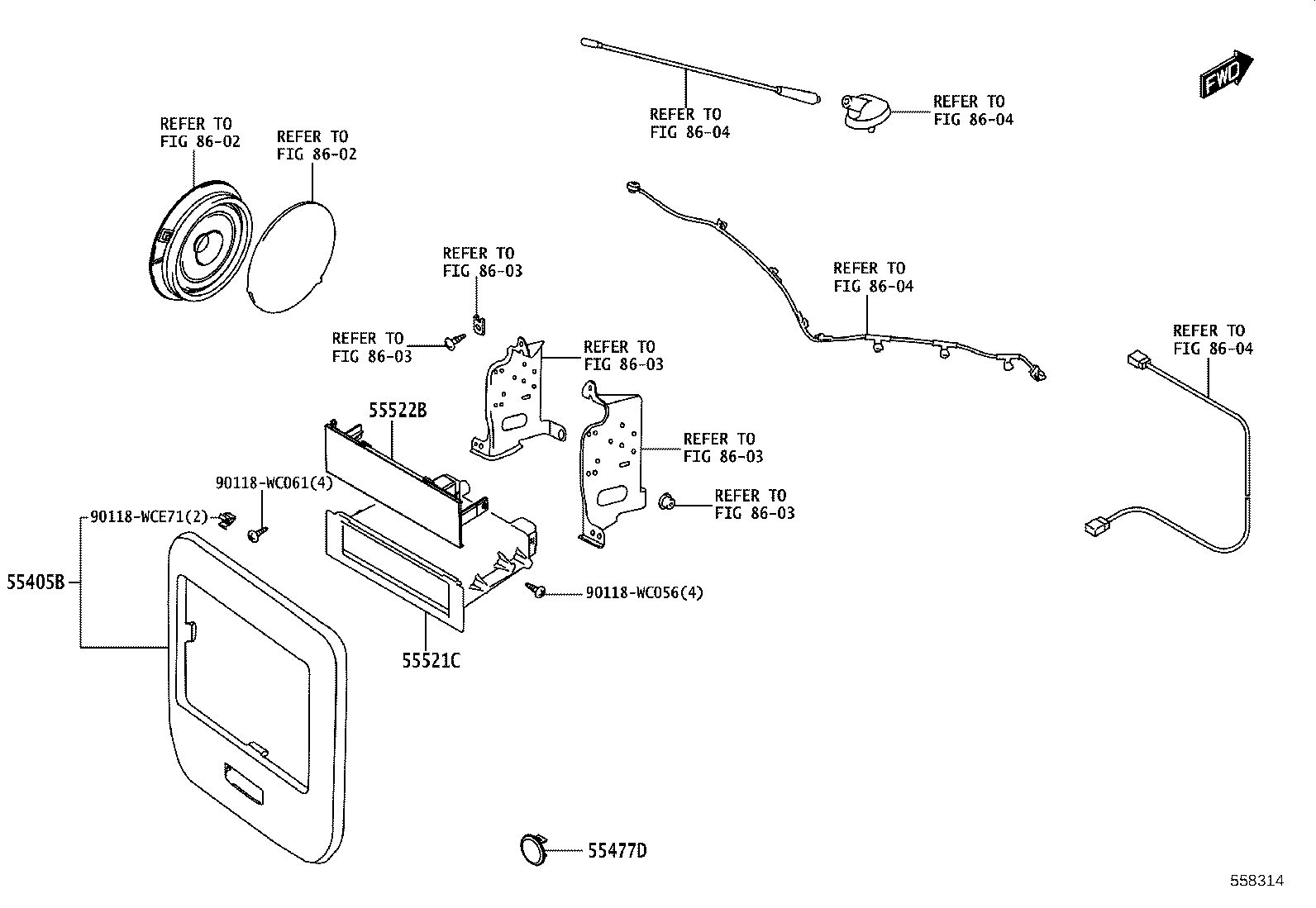 55405-WC024 PANEL SUB-ASSY, INSTRUMENT CLUSTER FINISH, CENTER product image