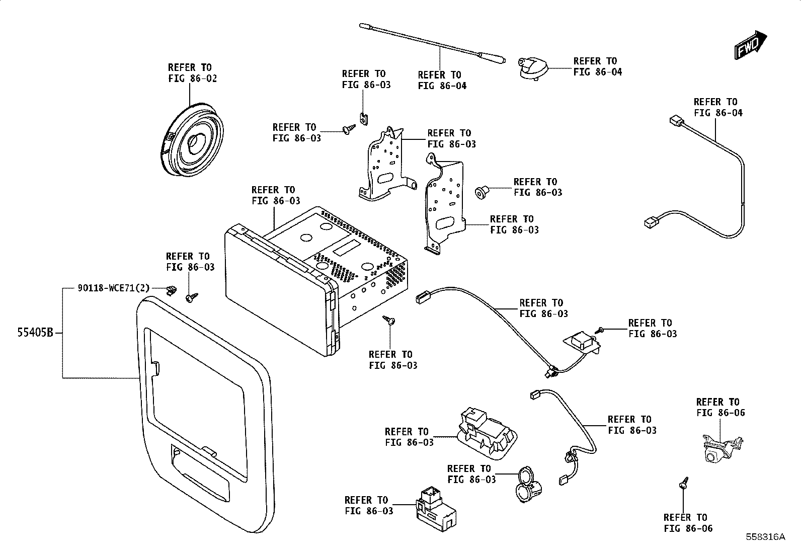 55405-WC024 PANEL SUB-ASSY, INSTRUMENT CLUSTER FINISH, CENTER product image