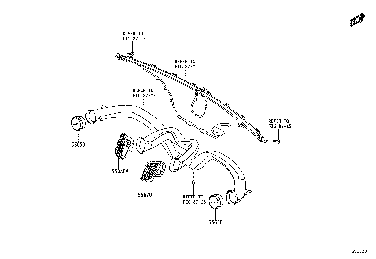 55405-WC024 PANEL SUB-ASSY, INSTRUMENT CLUSTER FINISH, CENTER product image