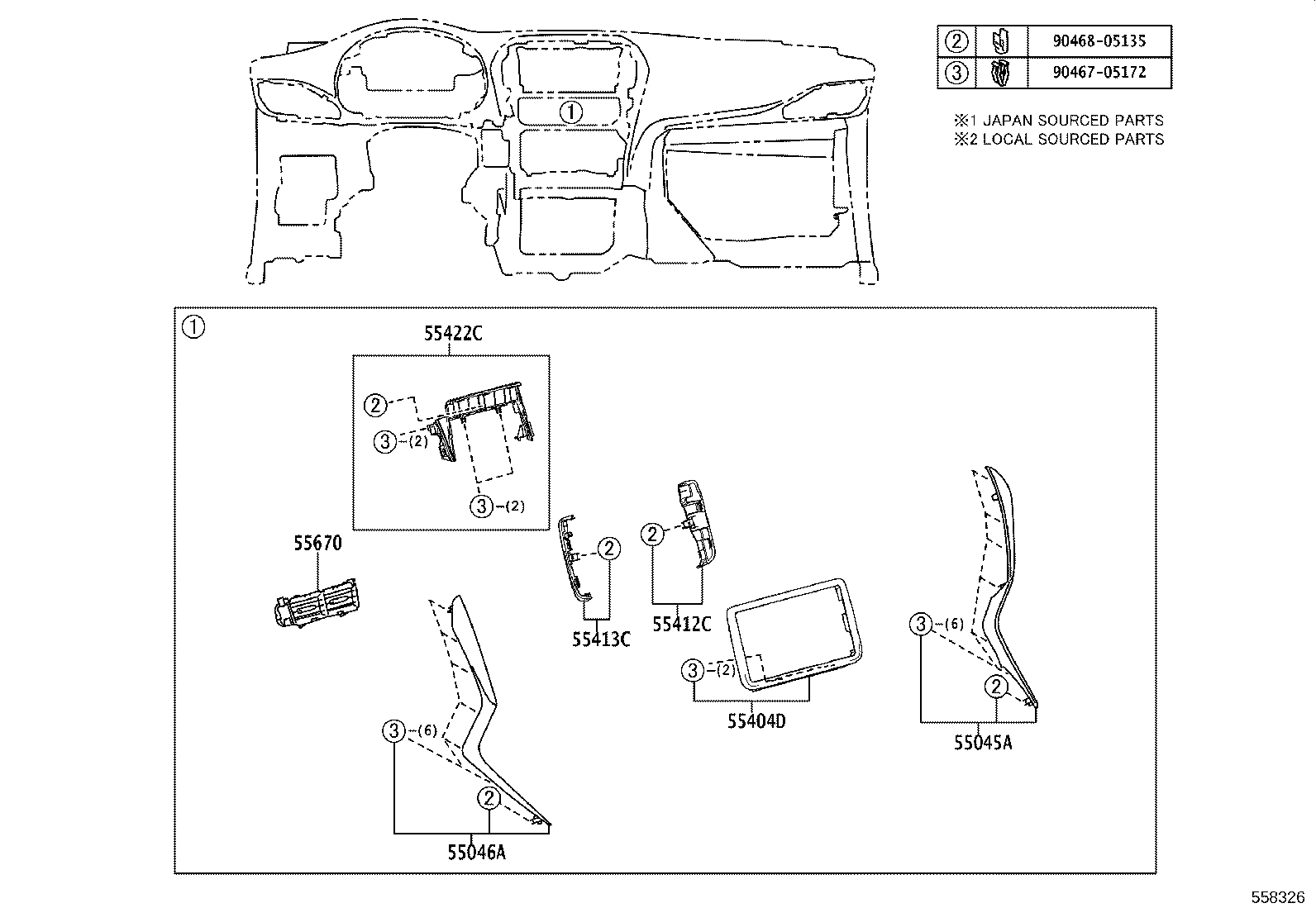 55404-YP020 PANEL SUB-ASSY, INSTRUMENT CLUSTER FINISH product image