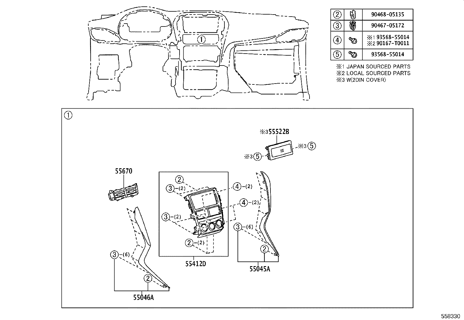 55404-YP020 PANEL SUB-ASSY, INSTRUMENT CLUSTER FINISH product image