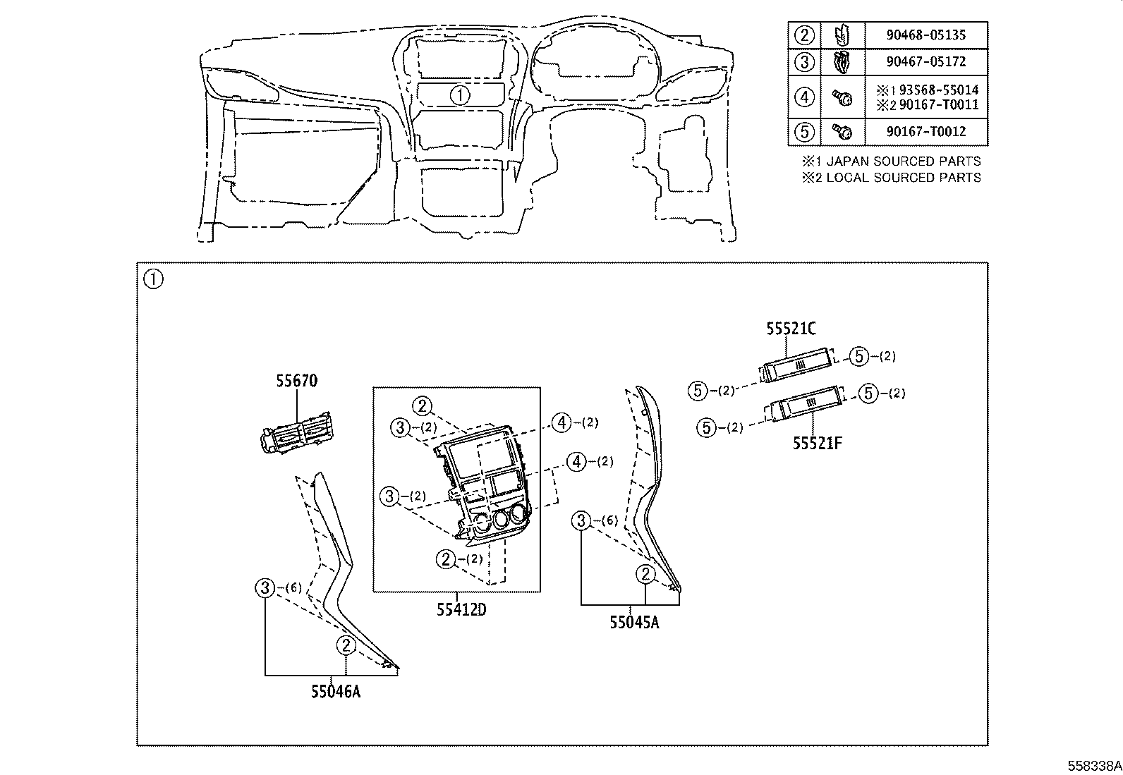 55404-YP020 PANEL SUB-ASSY, INSTRUMENT CLUSTER FINISH product image