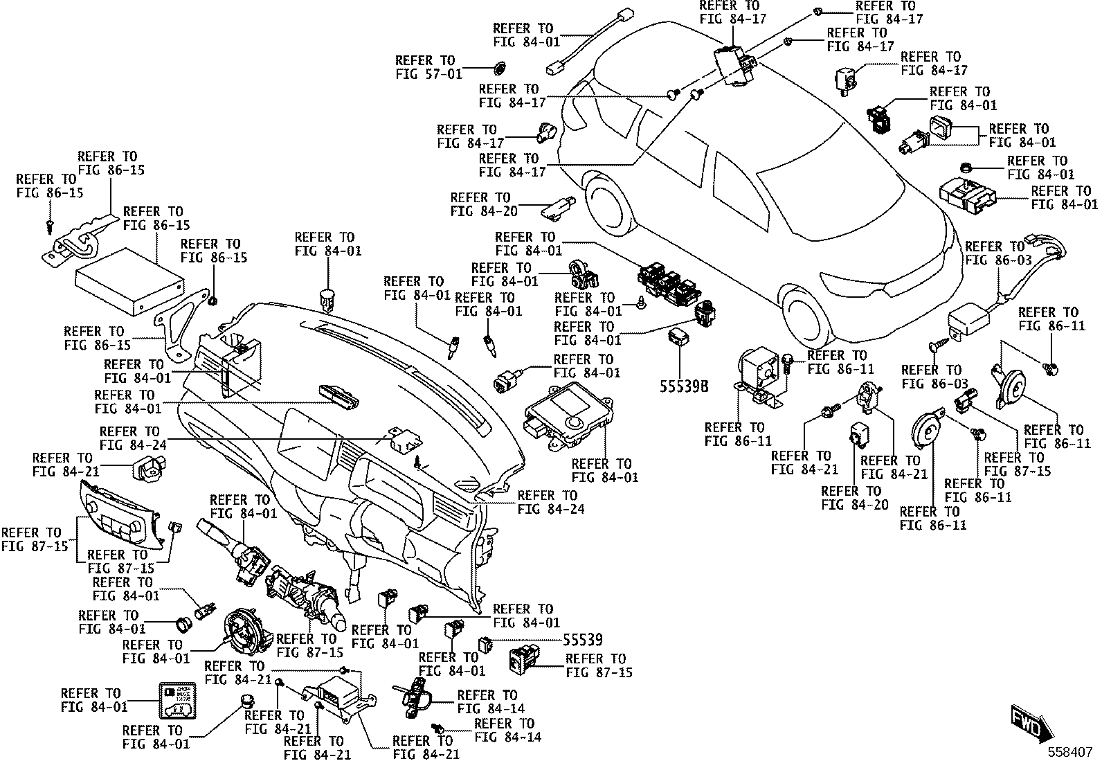 55405-WC008 PANEL SUB-ASSY, INSTRUMENT CLUSTER FINISH, CENTER product image