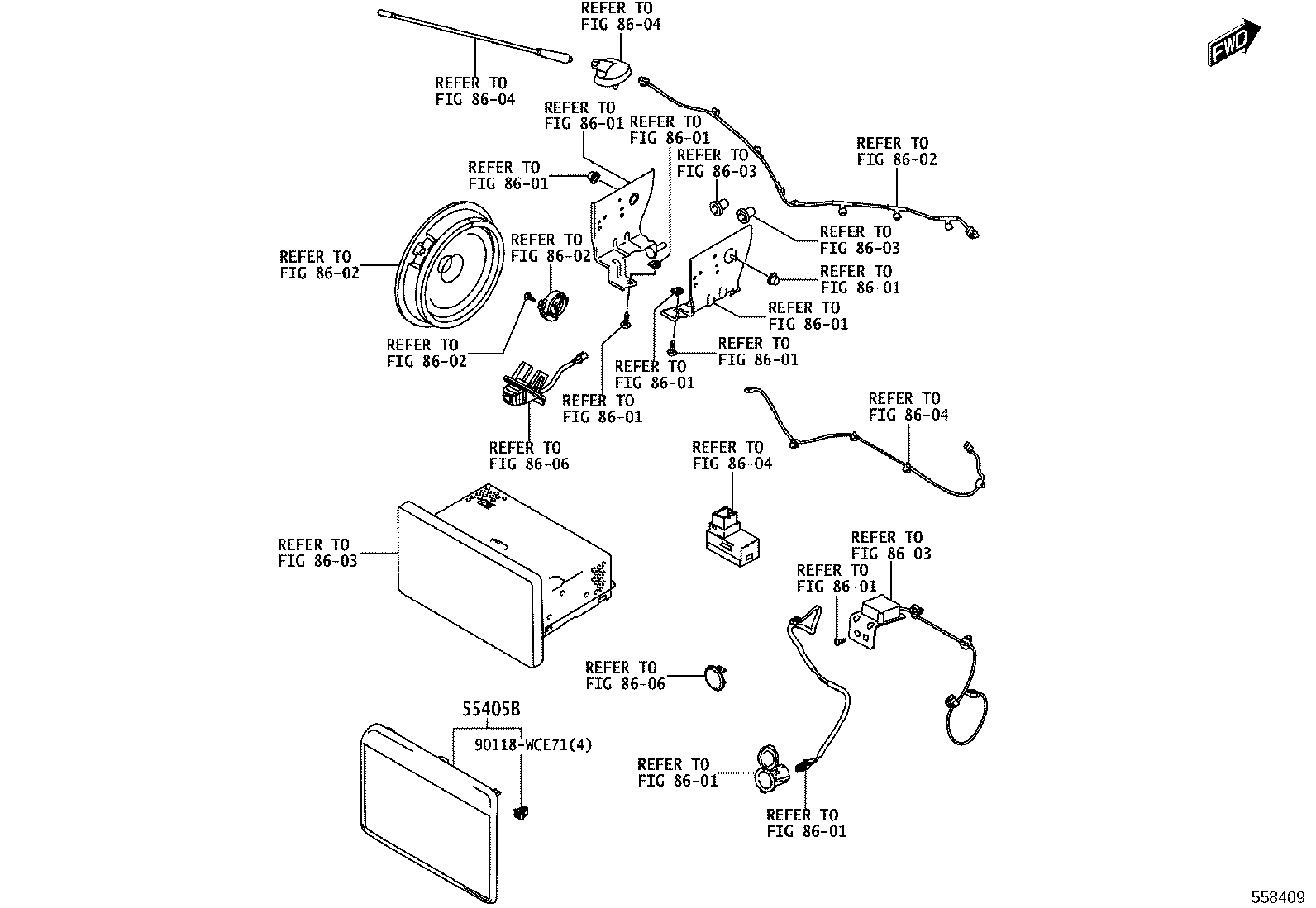 55405-WC008 PANEL SUB-ASSY, INSTRUMENT CLUSTER FINISH, CENTER product image