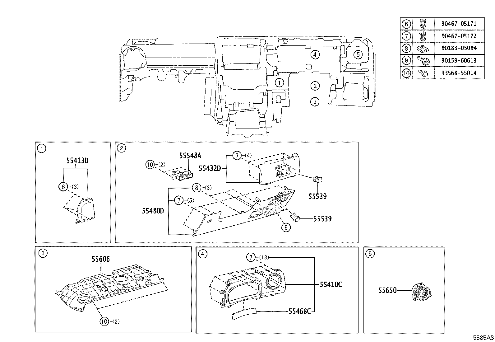 55405-52E30 PANEL SUB-ASSY, INSTRUMENT CLUSTER FINISH, CENTER product image