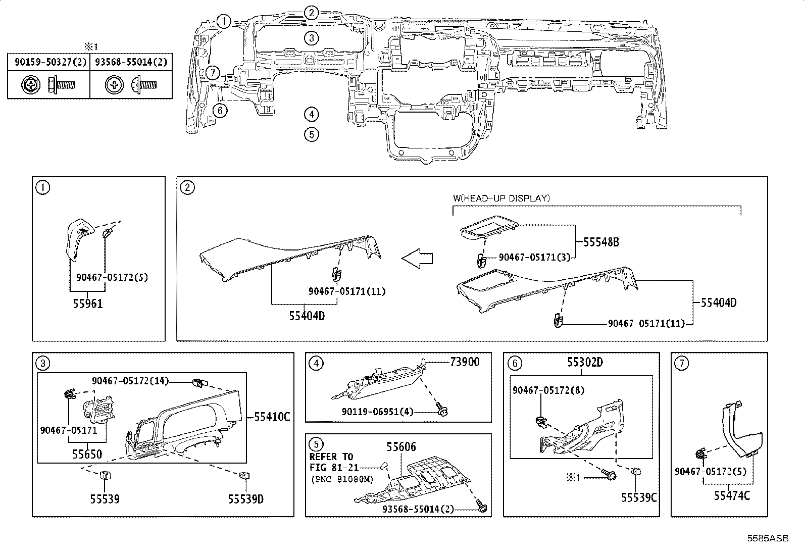 55012-30260-D0 GARNISH SUB-ASSY, INSTRUMENT PANEL, NO.2 product image