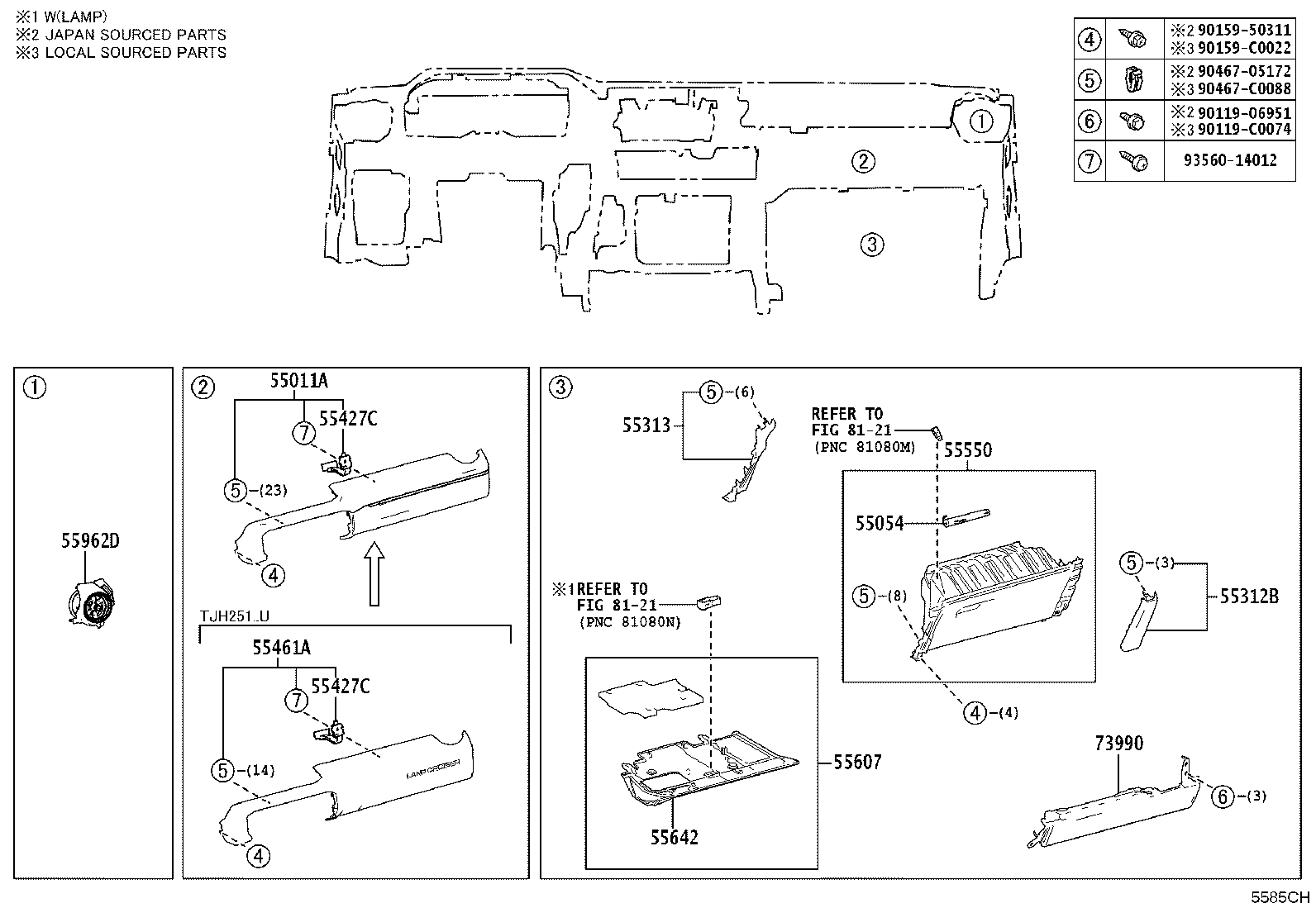 55330-0G030 REINFORCEMENT ASSY, INSTRUMENT PANEL product image