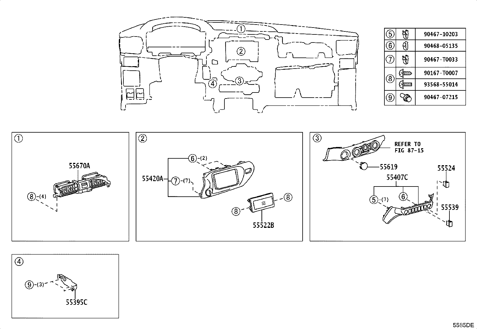 55041-KK280-C0 DOOR SUB-ASSY, INSTRUMENT PANEL BOX, NO.1 product image