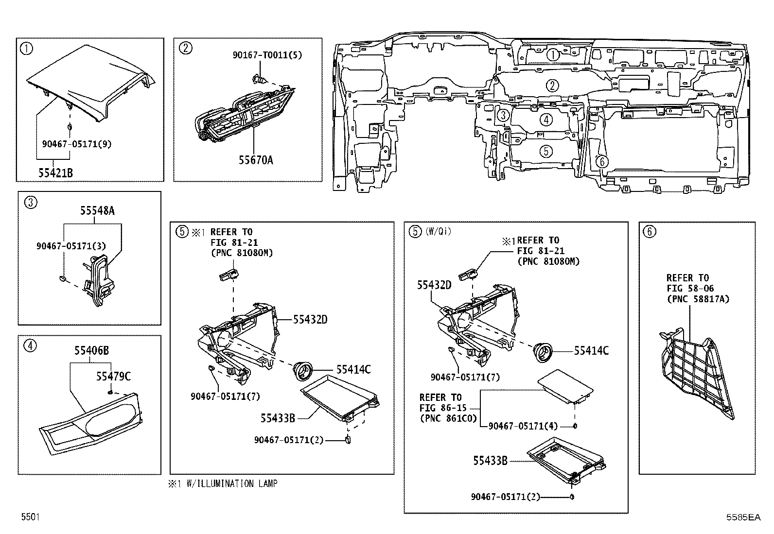 55355-BZ260 CUSHION, INSTRUMENT PANEL product image