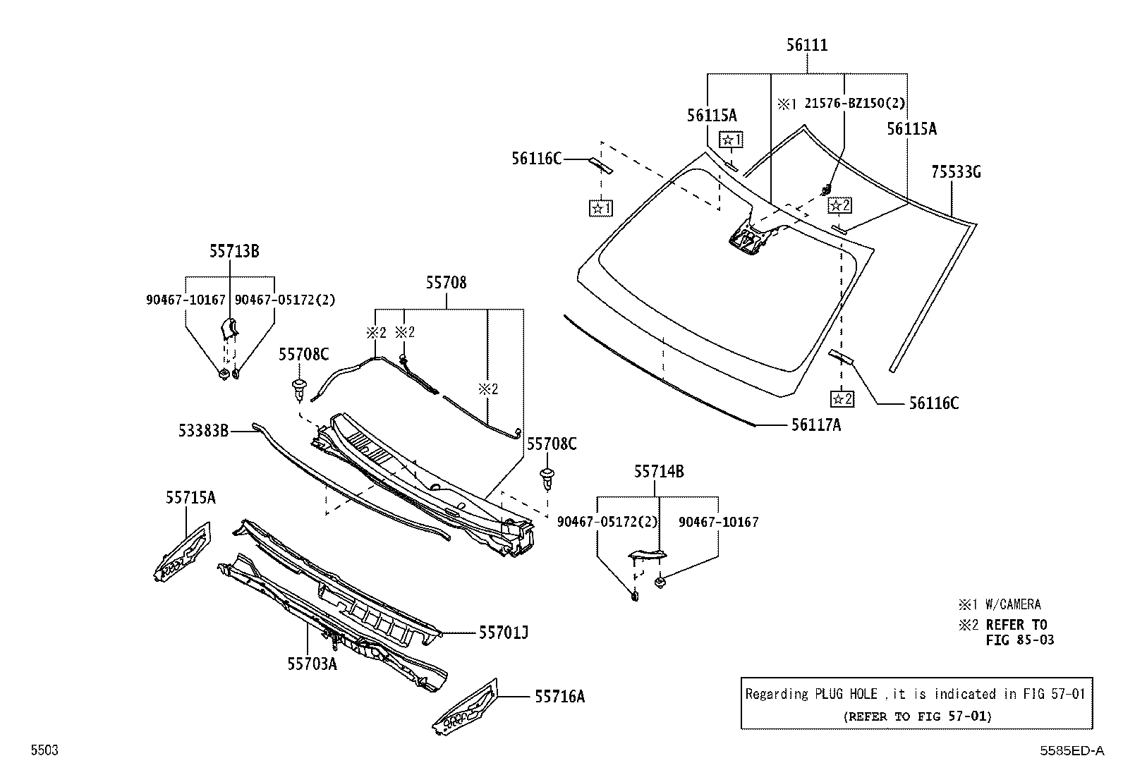 53446-BZ180 COVER, COWL SIDE PANEL HOLE, LH product image