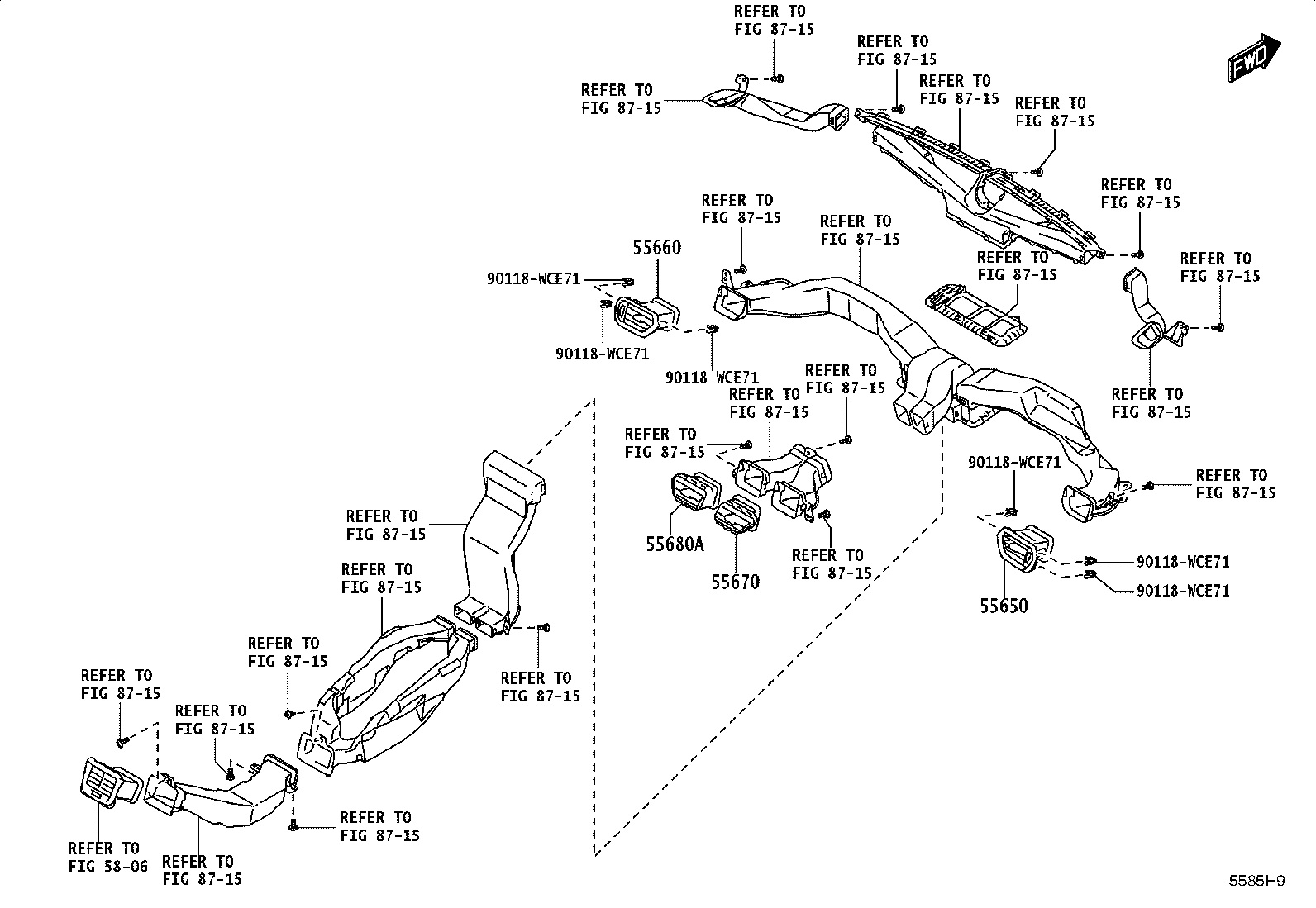 55330-WC023 REINFORCEMENT ASSY, INSTRUMENT PANEL product image