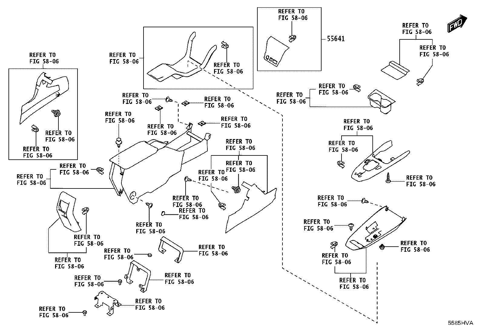 55045-WC023 PANEL SUB-ASSY, INSTRUMENT PANEL FINISH, LOWER product image