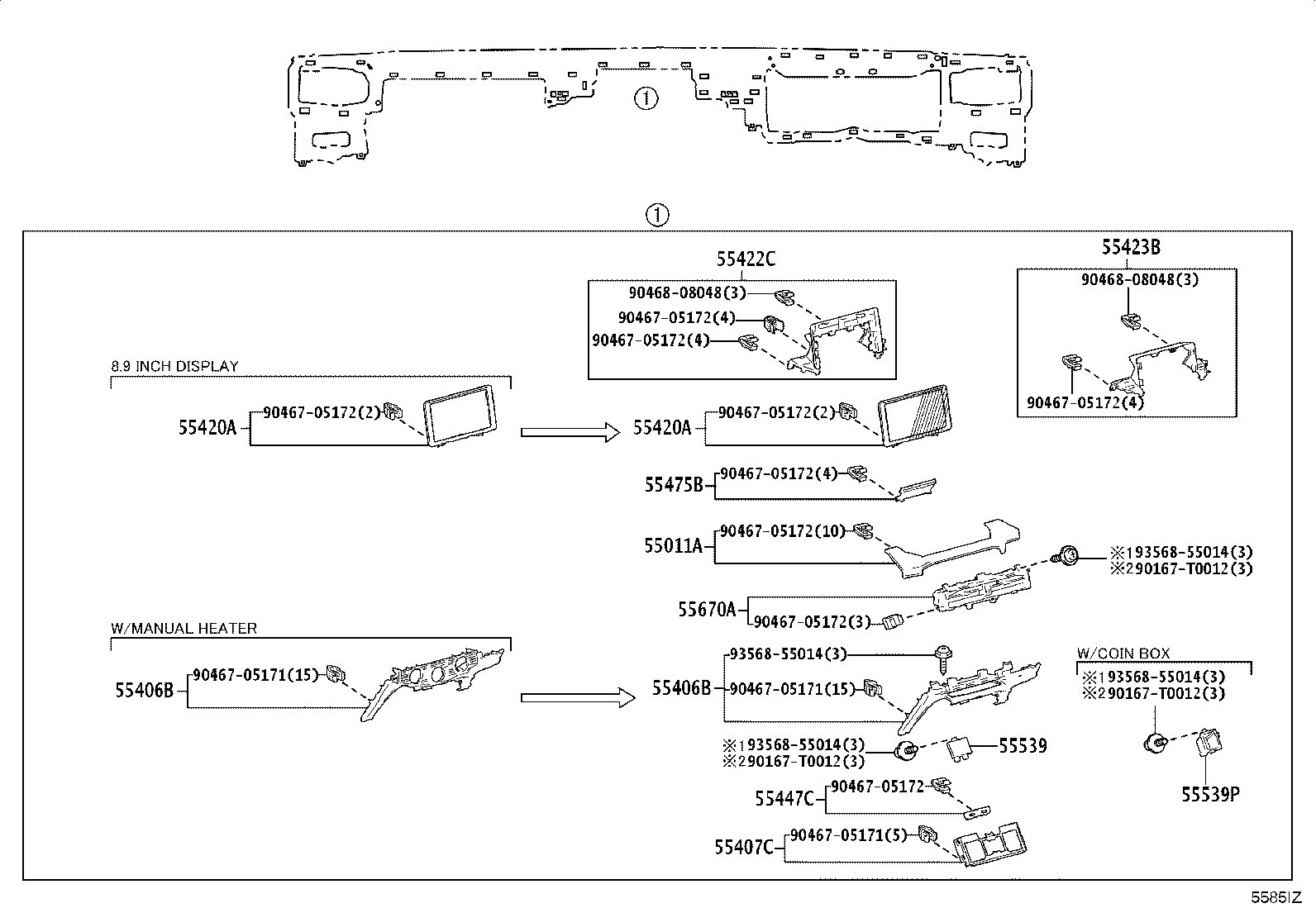 55330-KK690 REINFORCEMENT ASSY, INSTRUMENT PANEL product image
