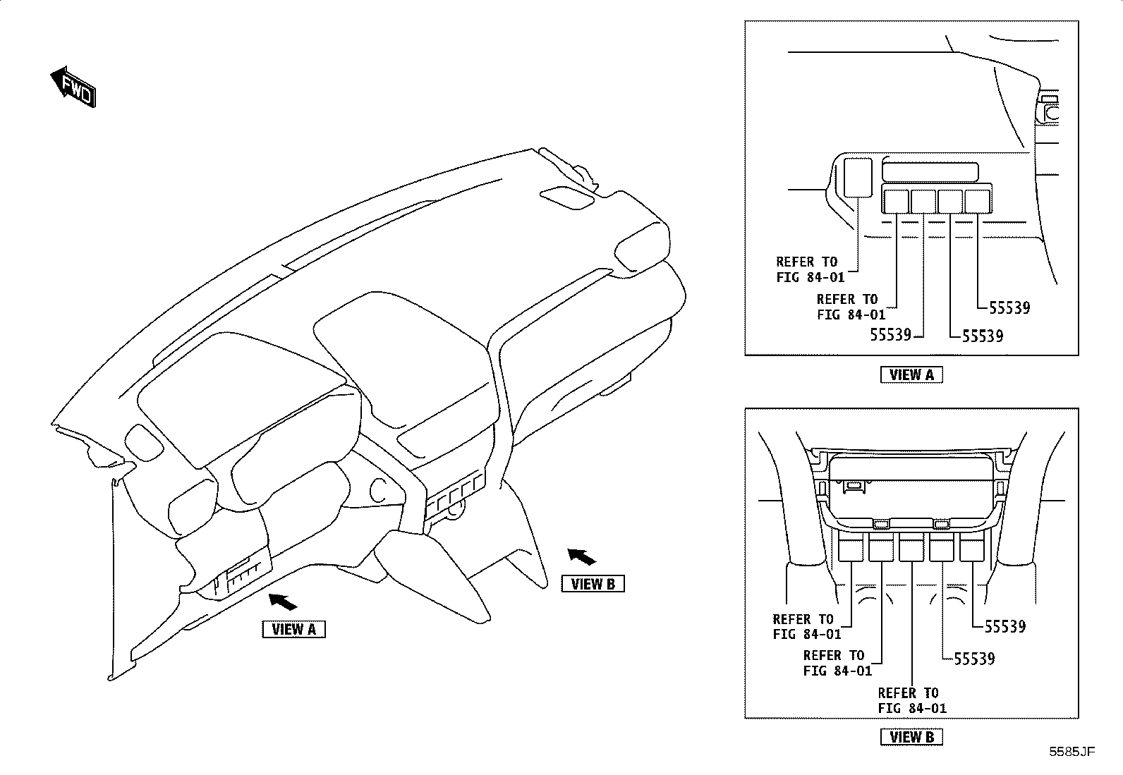 55302-WC013 PANEL SUB-ASSY, INSTRUMENT, UPPER product image