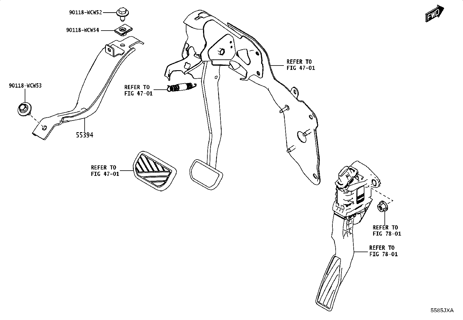 55045-WC023 PANEL SUB-ASSY, INSTRUMENT PANEL FINISH, LOWER product image