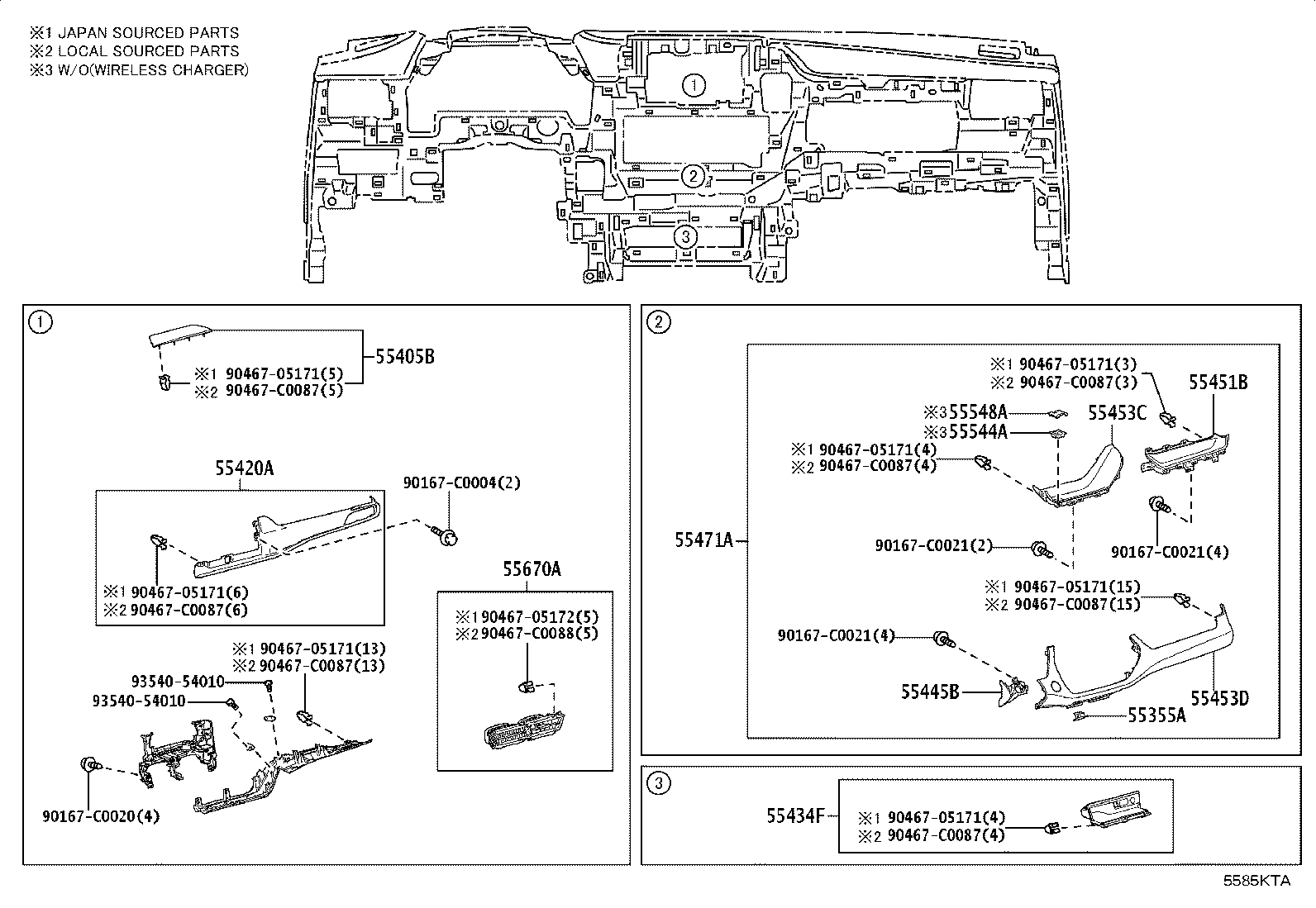 55650-YK030 REGISTER ASSY, INSTRUMENT PANEL, NO.1 product image