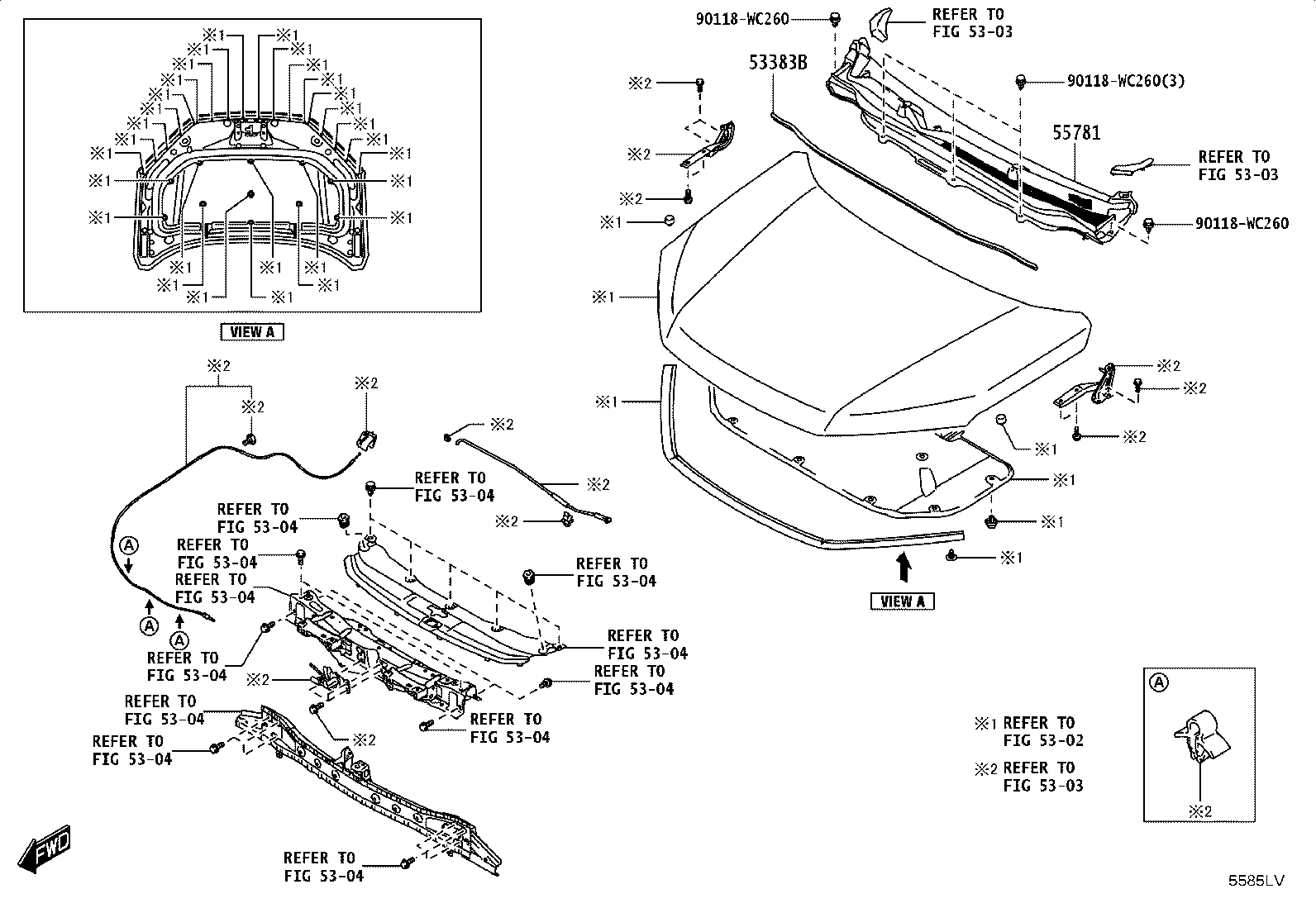 55708-WC016 LOUVER, COWL VENTILATOR product image
