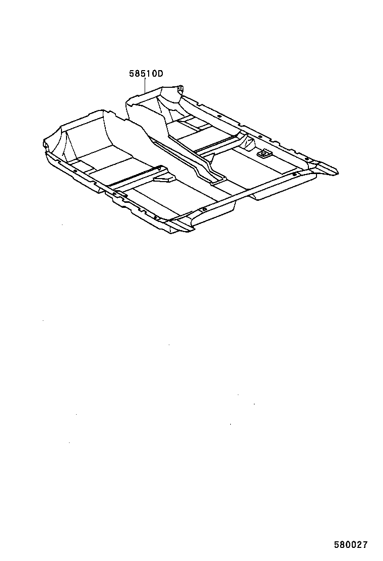 58510-33360-B0 CARPET ASSY, FLOOR, FRONT product image