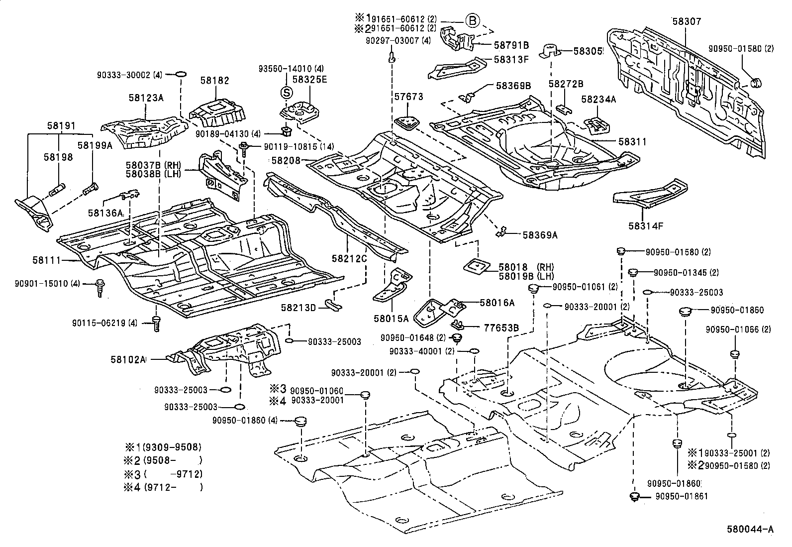 58307-2B130 PANEL SUB-ASSY, BODY LOWER BACK product image