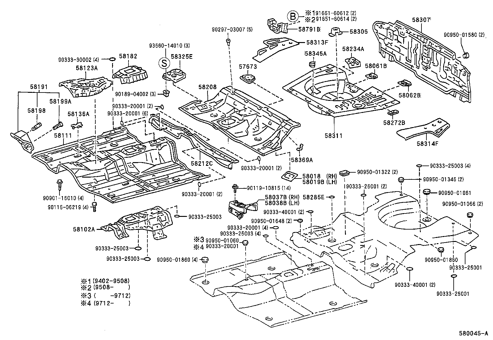 58307-2B130 PANEL SUB-ASSY, BODY LOWER BACK product image