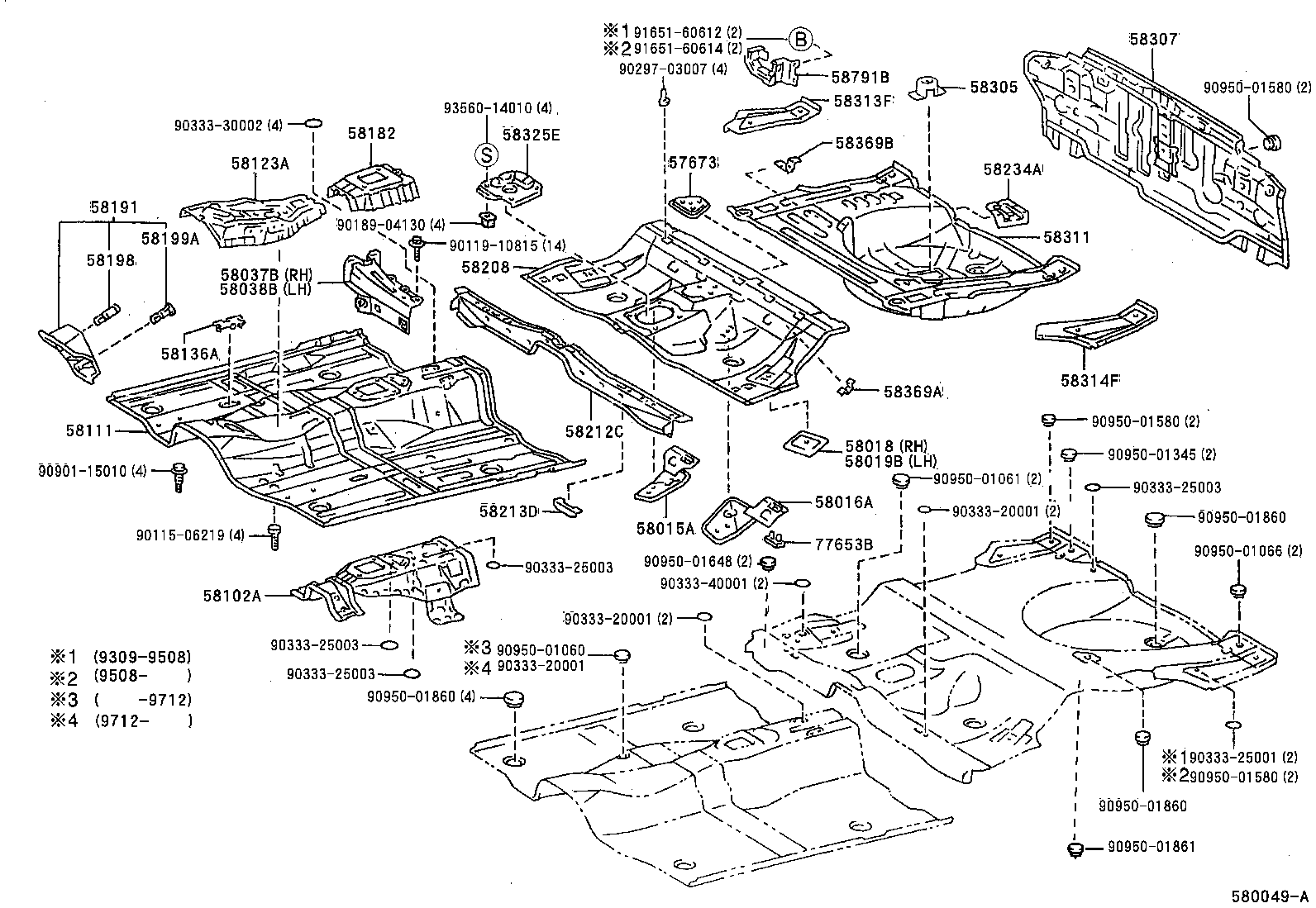 57671-20070 BRACKET, REAR SEAT BACK HINGE MOUNTING product image