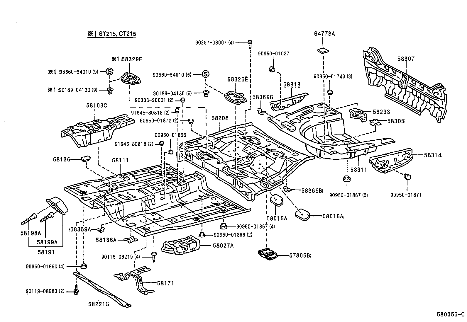 58307-2B270 PANEL SUB-ASSY, BODY LOWER BACK product image