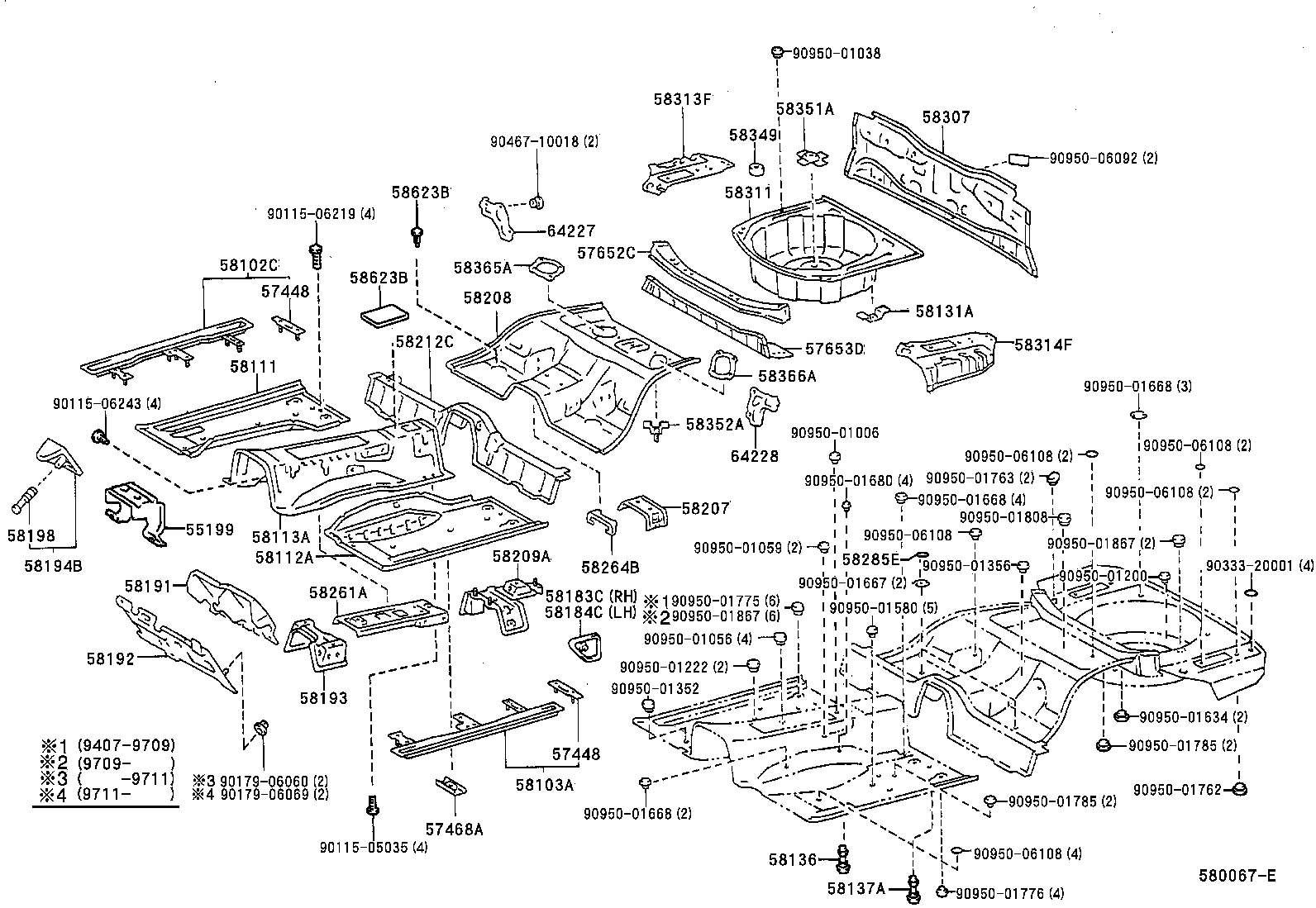 58307-24050 PANEL SUB-ASSY, BODY LOWER BACK product image