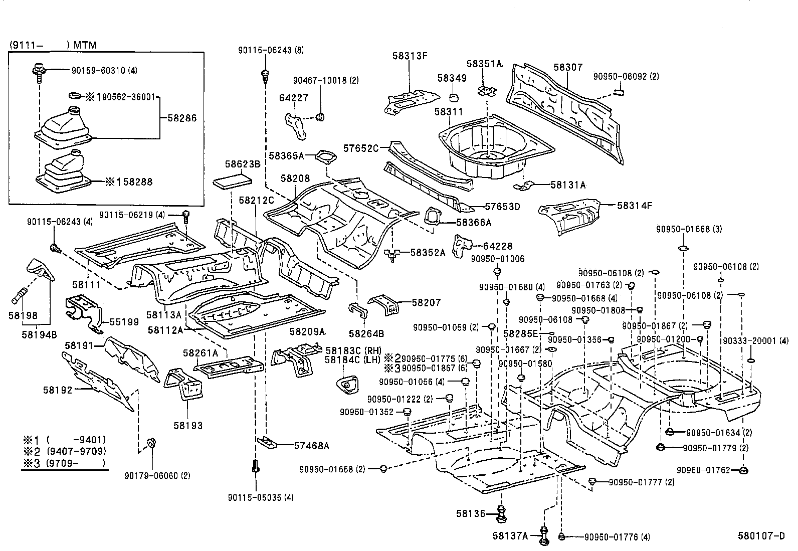 58307-24050 PANEL SUB-ASSY, BODY LOWER BACK product image