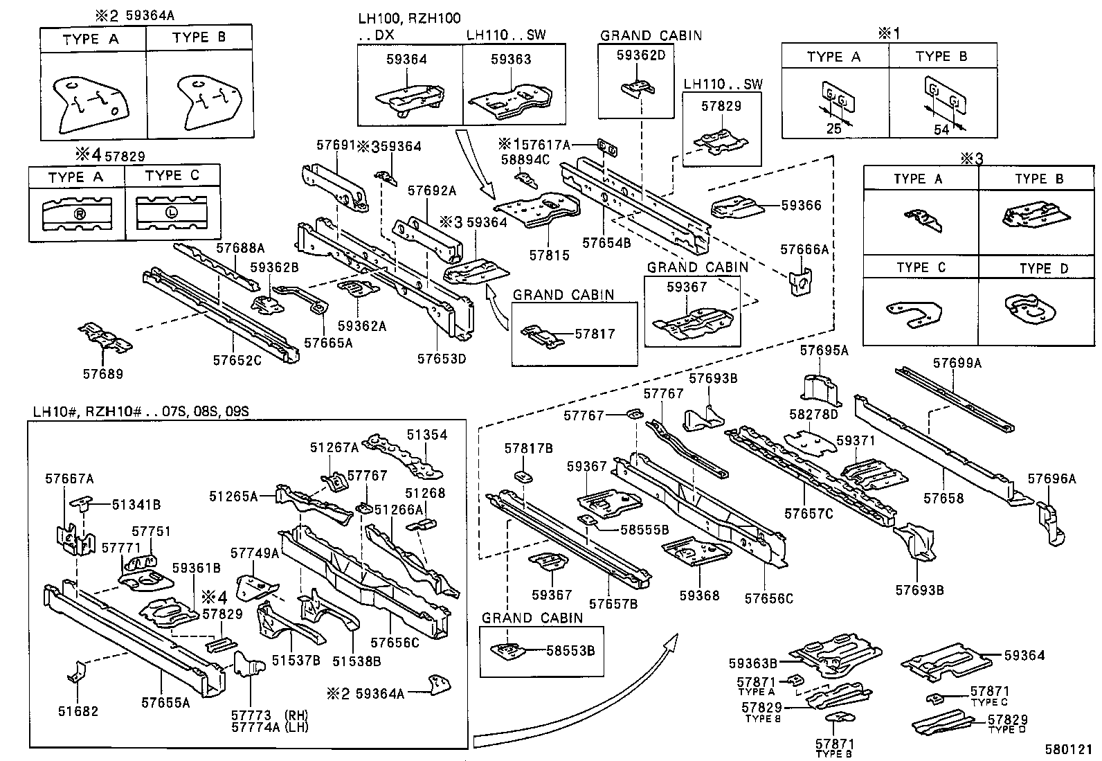 57023-26010 MEMBER SUB-ASSY, REAR SIDE, RH product image
