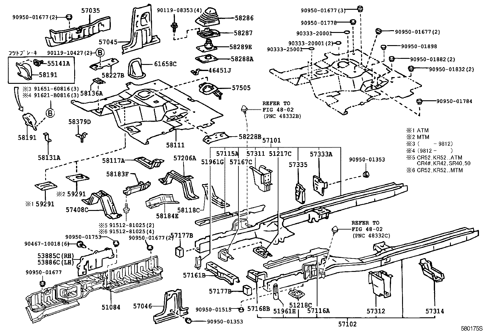 55141-28010 BRACKET, FOOT REST MOUNTING product image