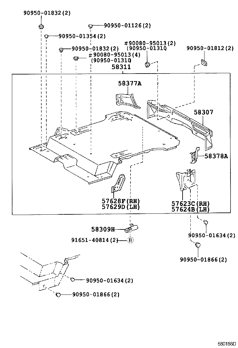 58302-0B030 PANEL SUB-ASSY, BODY LOWER BACK product image