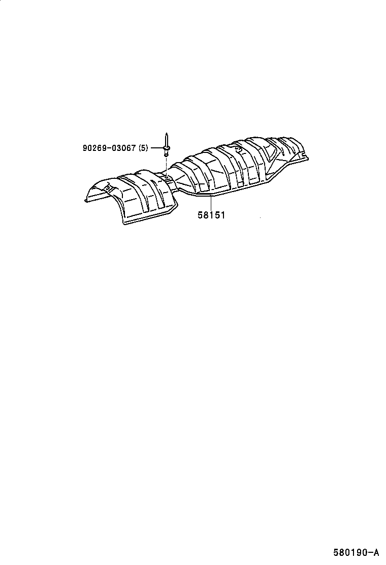 58041-0A010 INSULATOR, FRONT FLOOR HEAT, NO.1 product image