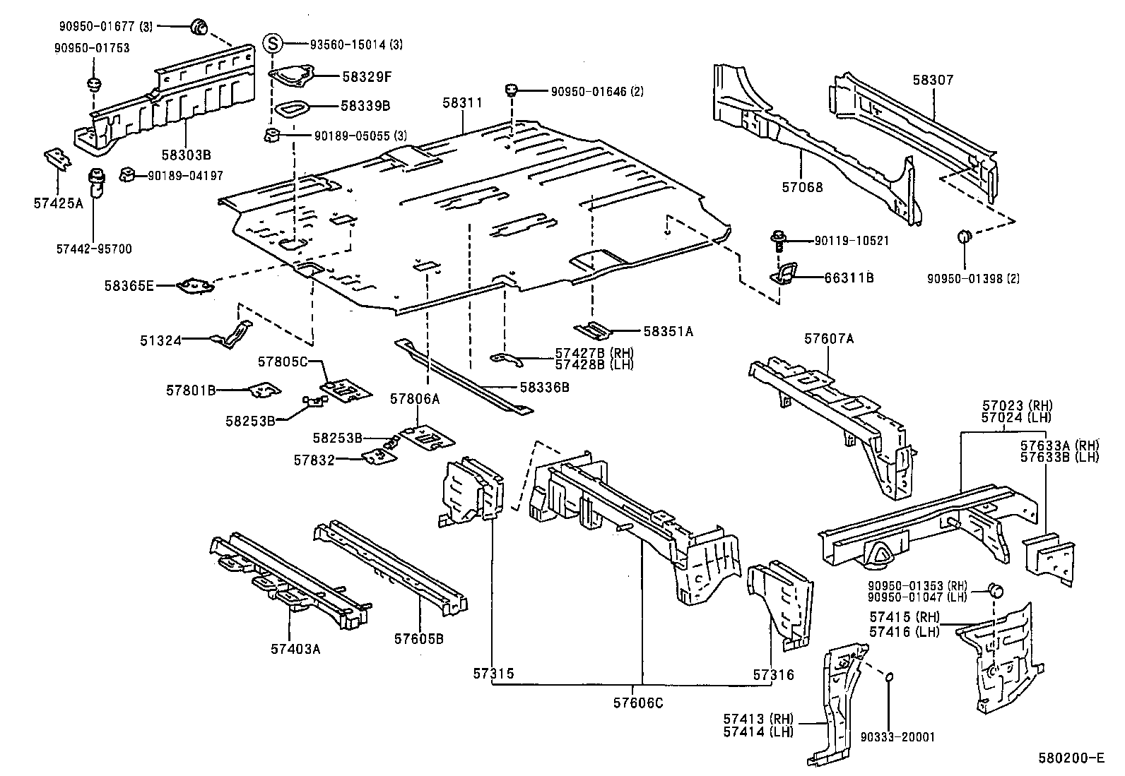 51938-28080 BRACKET, SPARE WHEEL CARRIER product image