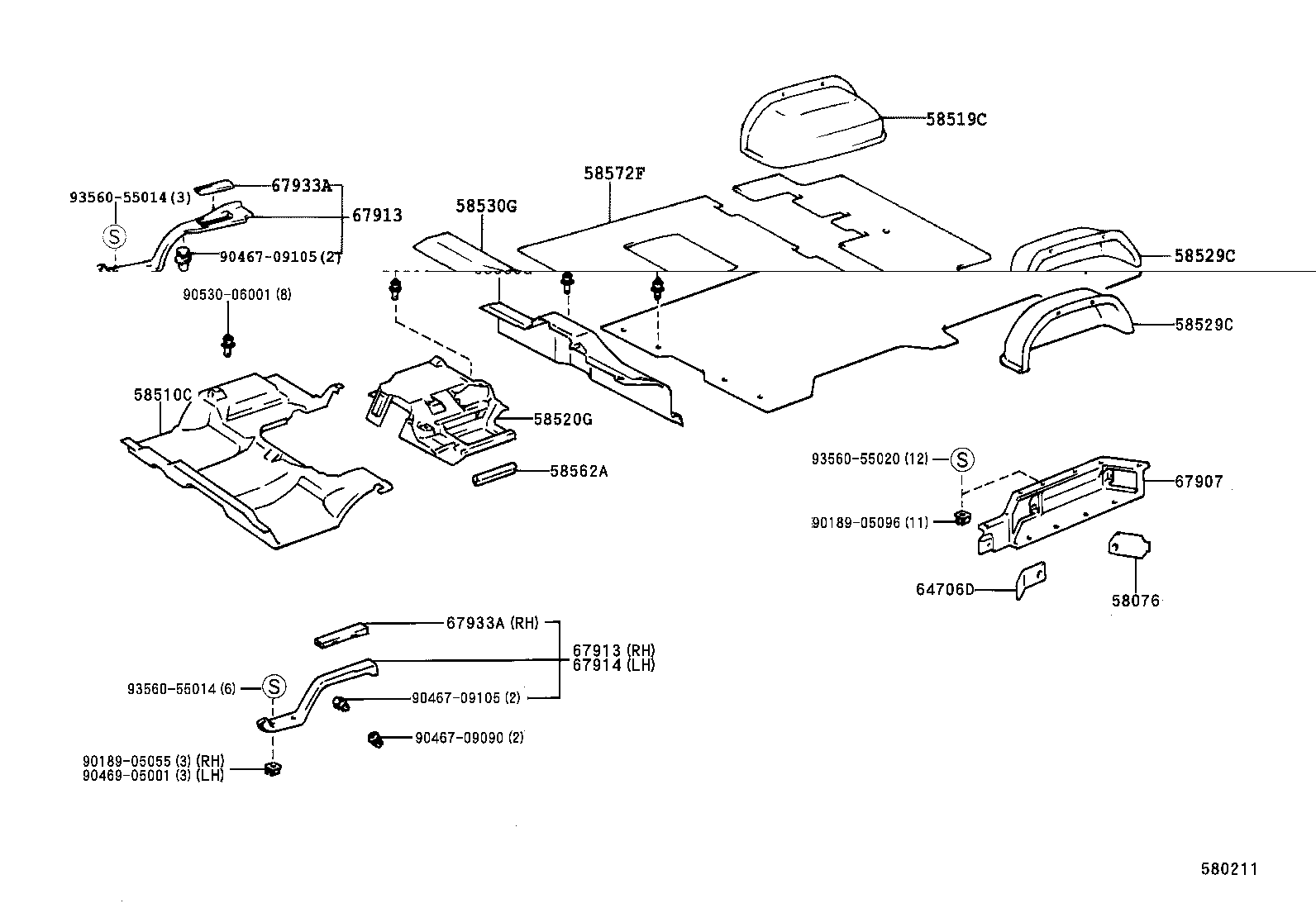 55211-95J01 SILENCER, FRONT PANEL product image