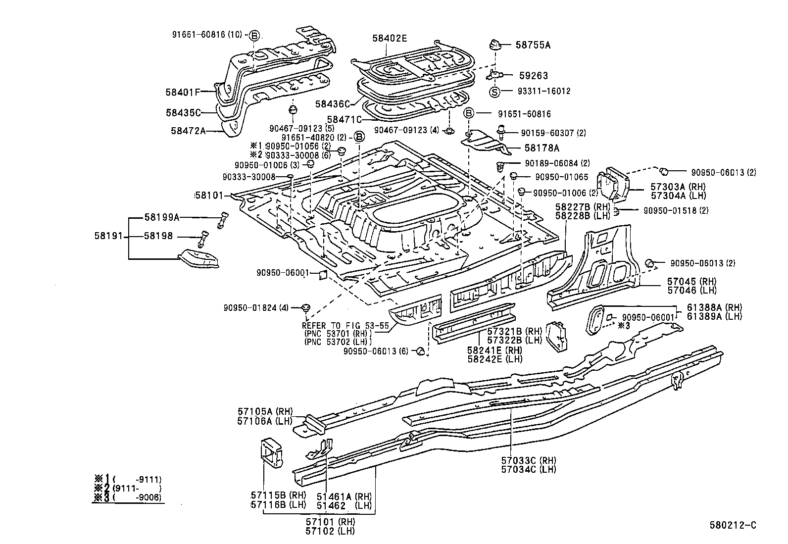 57034-28010 REINFORCE SUB-ASSY, FRONT SIDE MEMBER, NO.3 LH product image