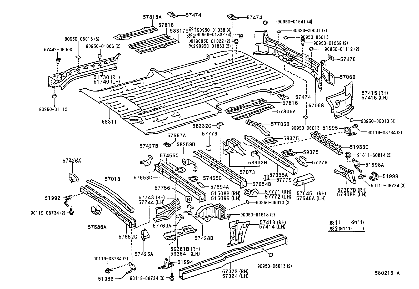 51508-95D02 BRACKET SUB-ASSY, LOWER CONTROL LINK, RH product image