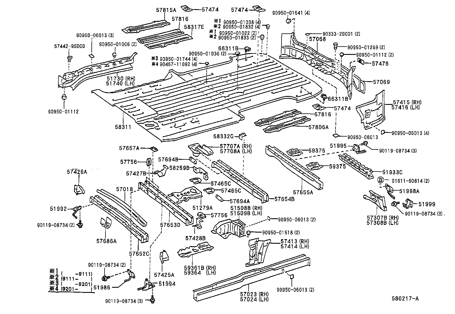 51508-95D02 BRACKET SUB-ASSY, LOWER CONTROL LINK, RH product image