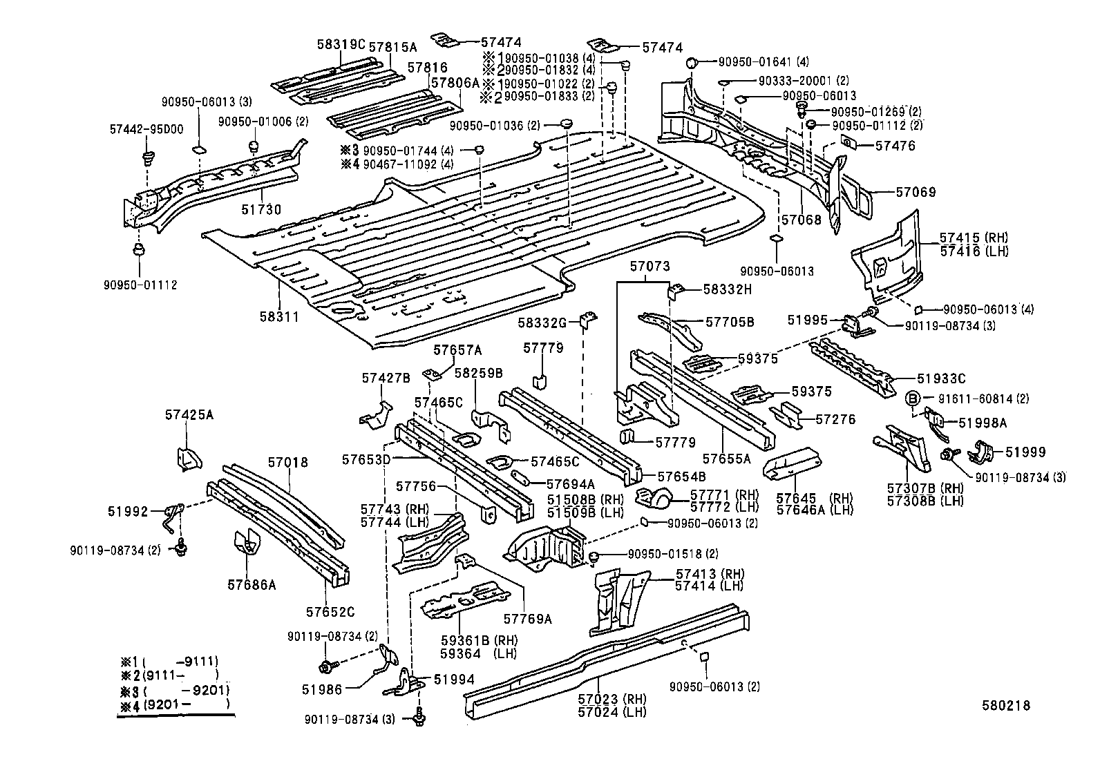 57474-95D01 PLATE, BELT ANCHOR, NO.1 product image
