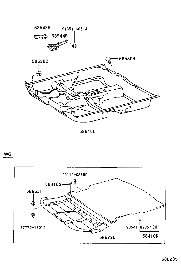 90333-30002 CLIP(FOR REAR FLOOR MAT) product image